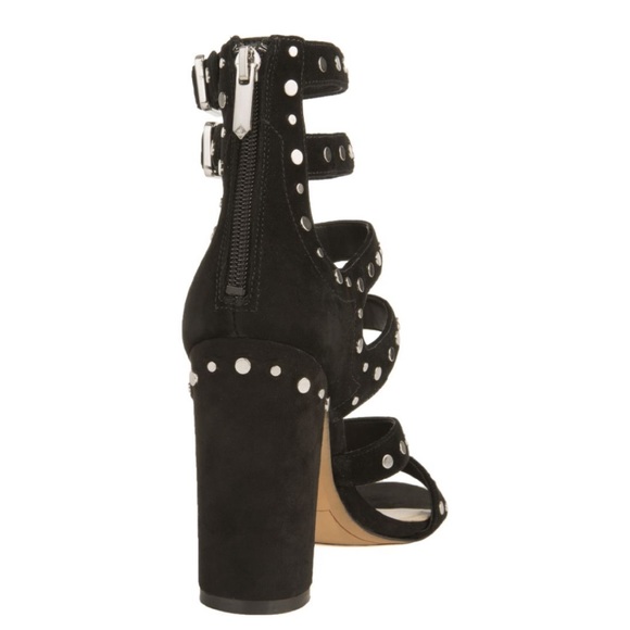 SAM EDELMAN YORK BLACK STUD HEELS - Picture 6 of 7
